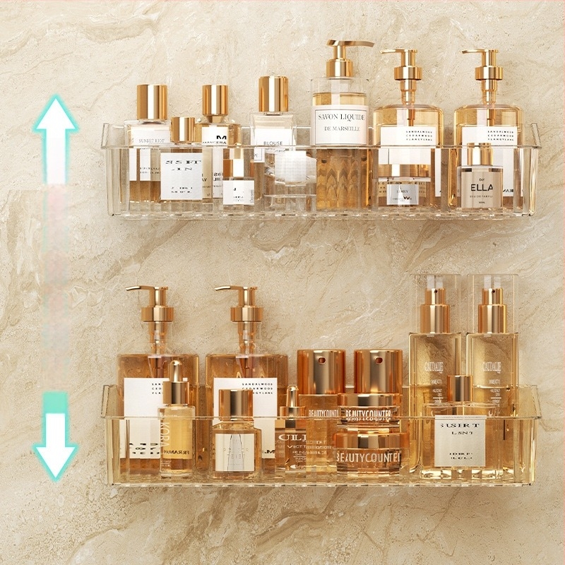 Пластмасов стенен рафт за баня, 1 ниво, модел -985