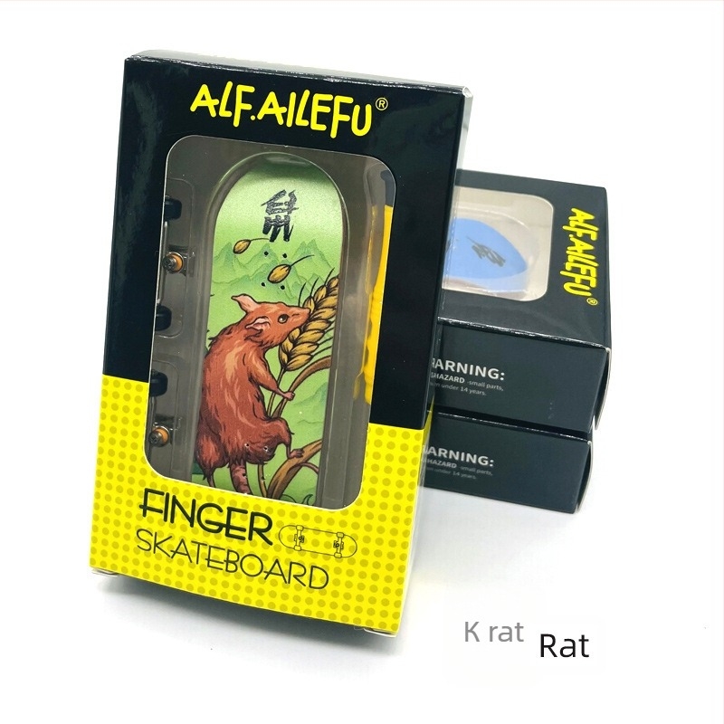 Скейтборд ALF, дървен, двойна люлееща платформа, Alf-zodiac колекция