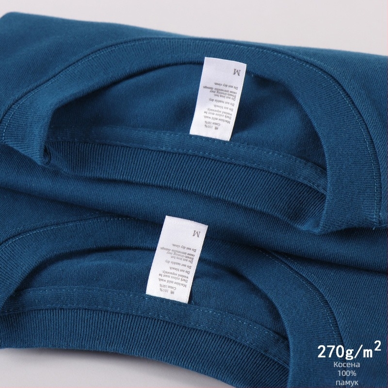 Тениска от 100% памук, свободна кройка, къси ръкави, кръгло деколте, тежък памук