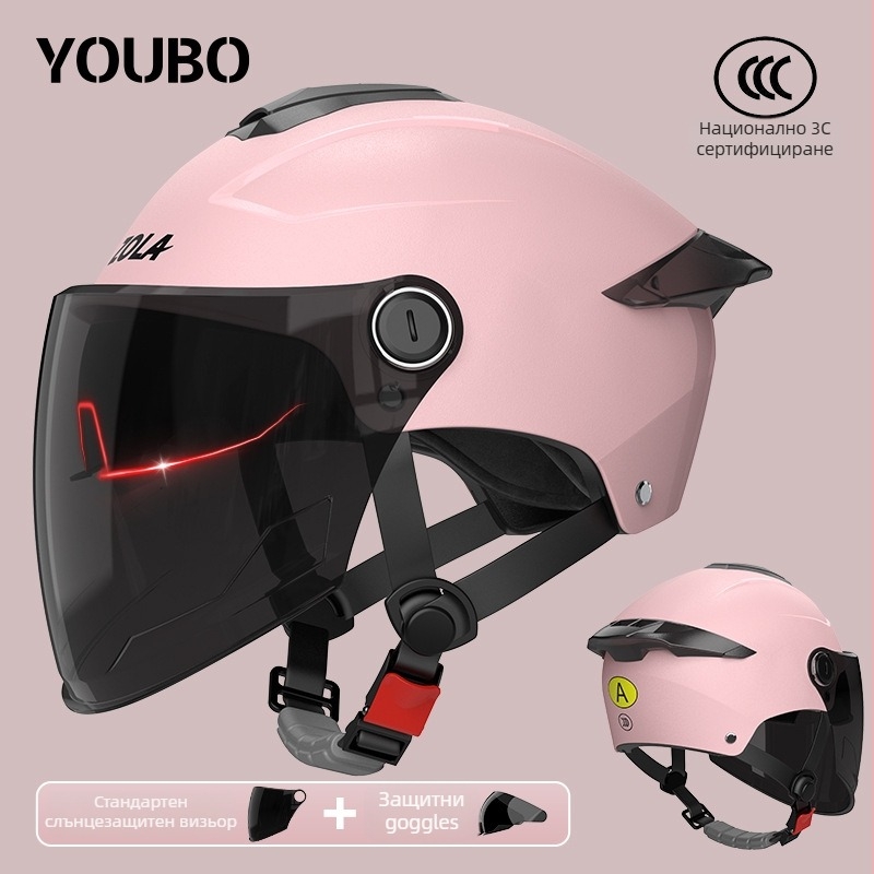 ABS полушлем за електрически превозни средства – 3C сертифициран, подходящ за пътуване