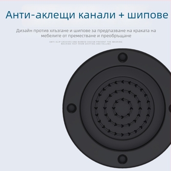 Пад за крак на пералня и хладилник – противохлъзгащ, регулируем, без монтаж; пластмасов материал