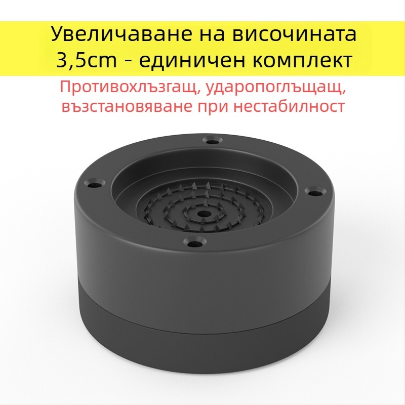 Пад за крак на пералня и хладилник – противохлъзгащ, регулируем, без монтаж; пластмасов материал