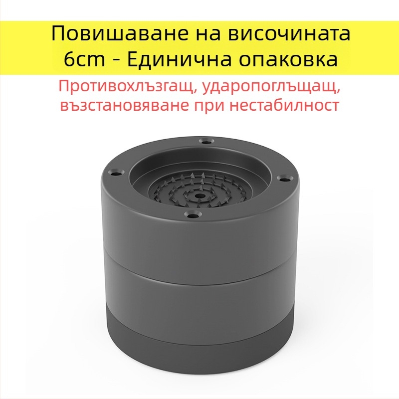 Пад за крак на пералня и хладилник – противохлъзгащ, регулируем, без монтаж; пластмасов материал