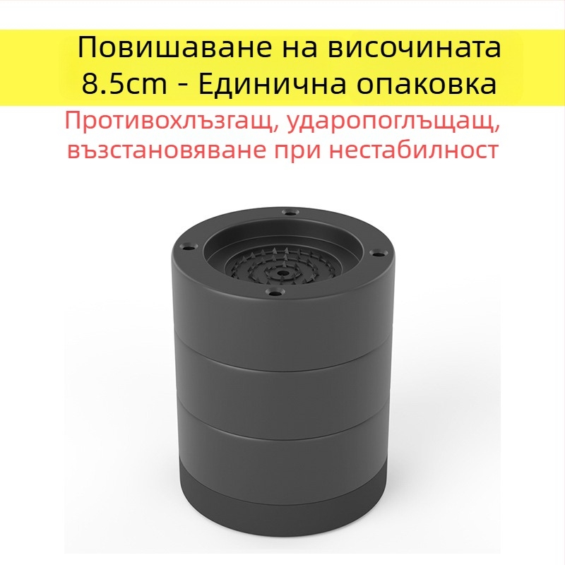 Пад за крак на пералня и хладилник – противохлъзгащ, регулируем, без монтаж; пластмасов материал