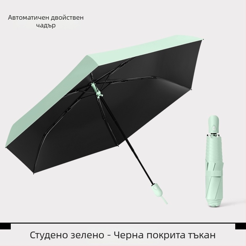 Молив чадър, ултралек дизайн, алуминиев прът, Vinyl 190T плат, пластмасова дръжка, ръчно отваряне/затваряне, тегло 103 g, UPF > 50