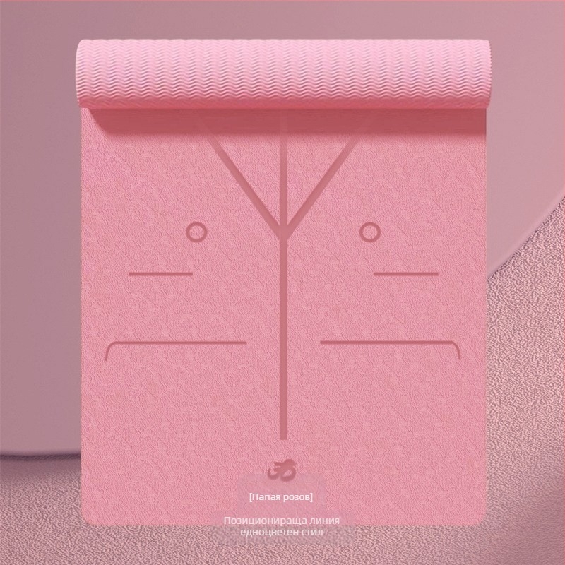 Йога мат TPE, дебелина 6 мм, тегло 650 г