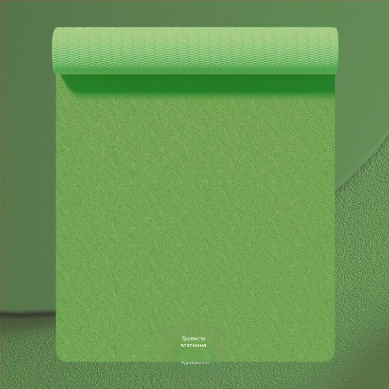 Йога мат TPE, дебелина 6 мм, тегло 650 г