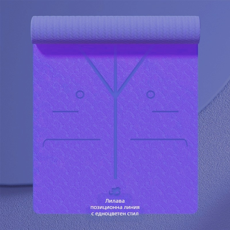 Йога мат TPE, дебелина 6 мм, тегло 650 г