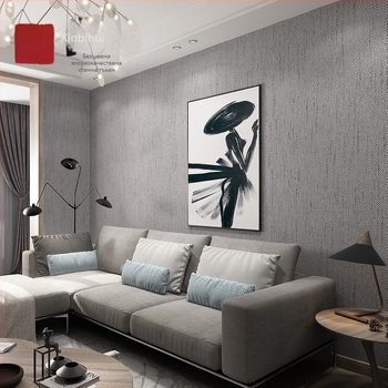 Ленено стеново покритие за интериорна декорация, композиция: лен/нетъкано, материал: лен, стил: модерен минимализъм