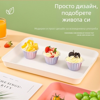 ПП квадратна тава – модерен минималистичен стил, непригодна за микровълнова фурна, възможност за лого персонализация