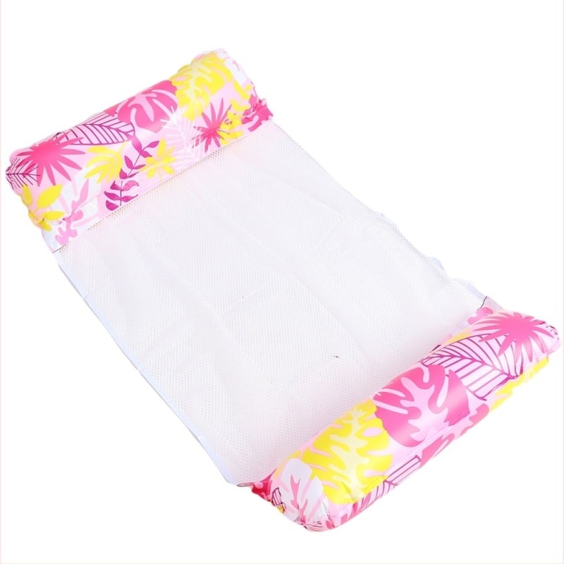 Infkelukeya надуваем хамак с мрежа, сгъваема облегалка, двойно използване като плаващ стол/легло за водни развлечения, екологично чист PVC