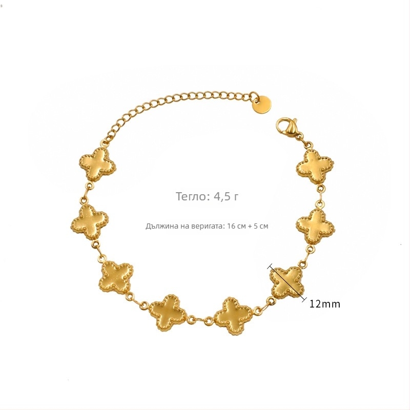 Гривна и огърлица, геометрична сплав, електроплатирана, дамски офис стил, лято 2024