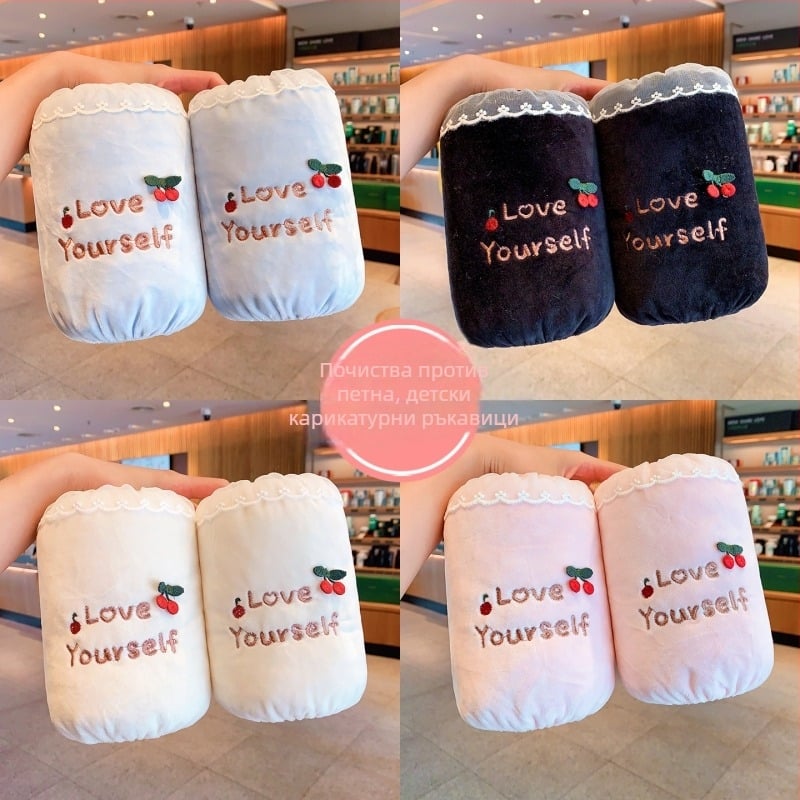 Кухненски къси предпазни ръкави за ръце – анти-замърсяване и анти-олия, унисекс, нейлон, за деца 3–8 г, зима/есен, марка Ruiduo, модел w1905