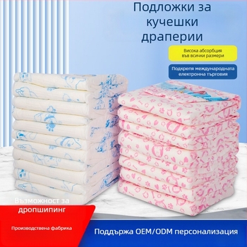 Кучешки пелени за физиологичен период – без протичане, универсален обхват, карикатурен стил, еднократни, материал: нетъкана материя + PE филм