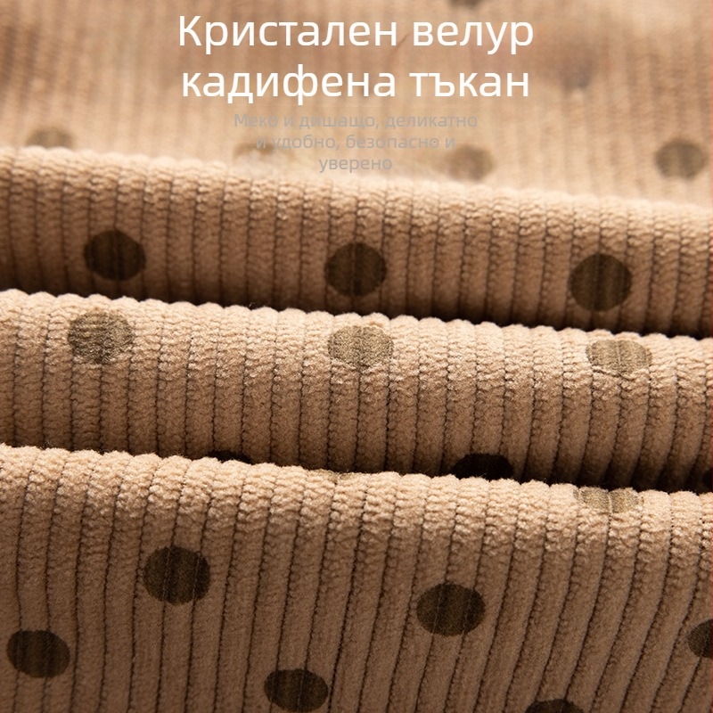 Бебешки външни панталони за защита срещу мръсотия – унисекс, за възраст 3-8 г., полиестерен плат, състав 91-95%, патерн: счупени цветя