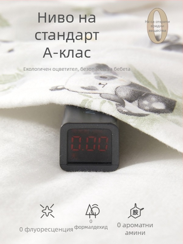 Спален чувал за бебета и малки деца, с постоянна температура, удебелен чист памук външен слой и подплата, пълнеж полиестер, карикатурен принт, подходящ за зимно/пролетно/есенно използване, за новородени до 3 години