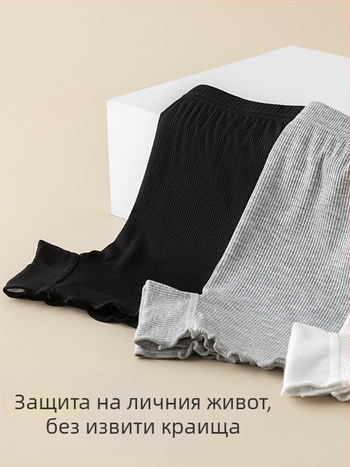 Детски момичешки гащички с предпазни шортове 2-в-1, 92% памук, за възраст 3–8 години, лятна версия