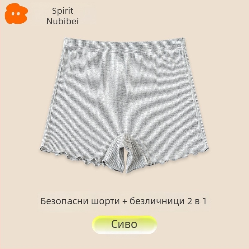 Детски момичешки гащички с предпазни шортове 2-в-1, 92% памук, за възраст 3–8 години, лятна версия