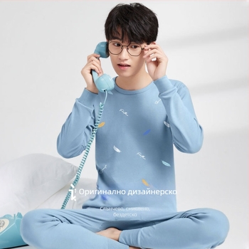 Детски комплект долни дрехи за момчета – Марка: Funi paul; 100% памук; Combed cotton; Модел: Cartoon; Топло