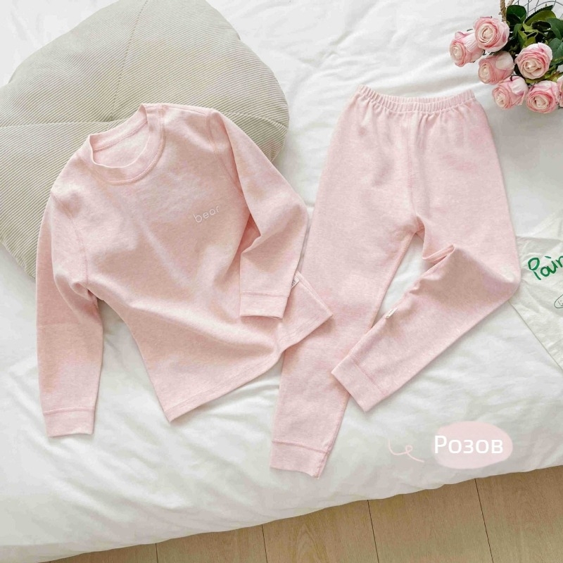 Детски домашен комплект от памук, унисекс, за деца 3–8 г., топъл, антистатичен и антибактериален, корейски стил