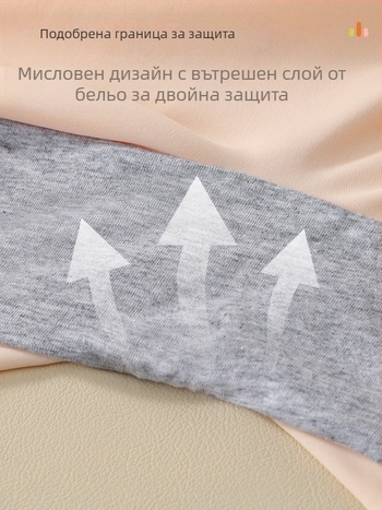 За момичета: безопасни панталони от ледена коприна, 2-в-1 клин и бельо, клас A, нейлон 79,1%