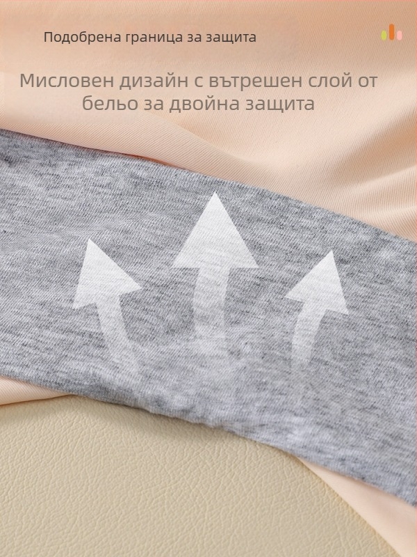 За момичета: безопасни панталони от ледена коприна, 2-в-1 клин и бельо, клас A, нейлон 79,1%