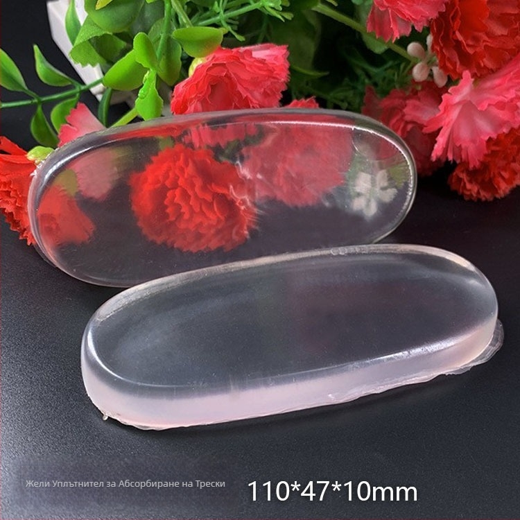 Гел подложки за пети за обувки – ударопоглъщащ силиконов Q-еластик, марка Henry Cheng, модел Consulting, подходящи за кецове, кожени обувки, ботуши, ежедневни и работни обувки, целогодишен стил