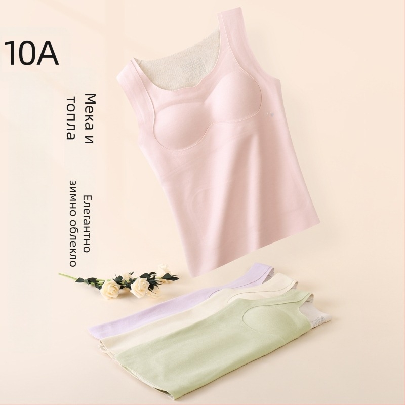 Термо базов жилет за момичета с качулка, двойна подплата, плътна полиестерна тъкан, животински принт, кадифена подплата