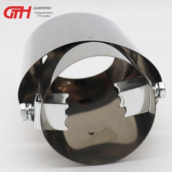 Неръждаем глушител за крайна изпускателна тръба на автомобил, модел 7608, Guan Tehui, универсално приложение