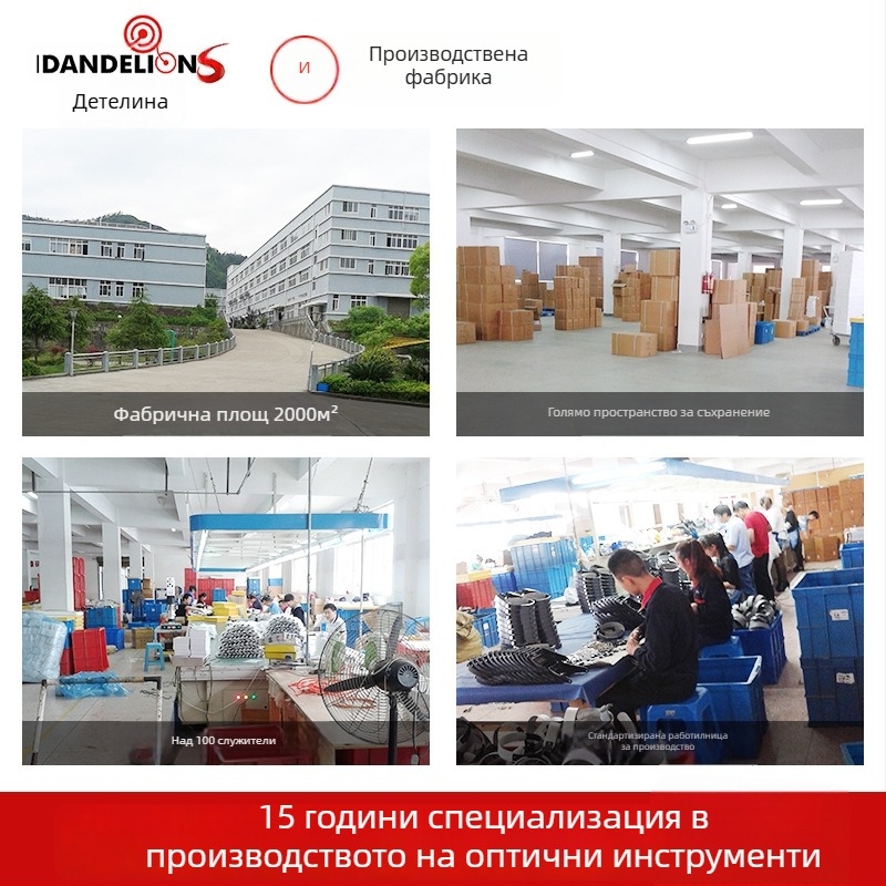 Beileshi Увеличително стъкло за глава с LED осветление за ремонт на часовници — четири комплекта лещи