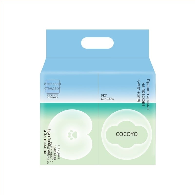 COCOYO Claw Кучешки пелени с подложка за урина - абсорбиращи, дезодиращи и против протичане, 10 бр./пакет, 3S супер мека нетъкана материя