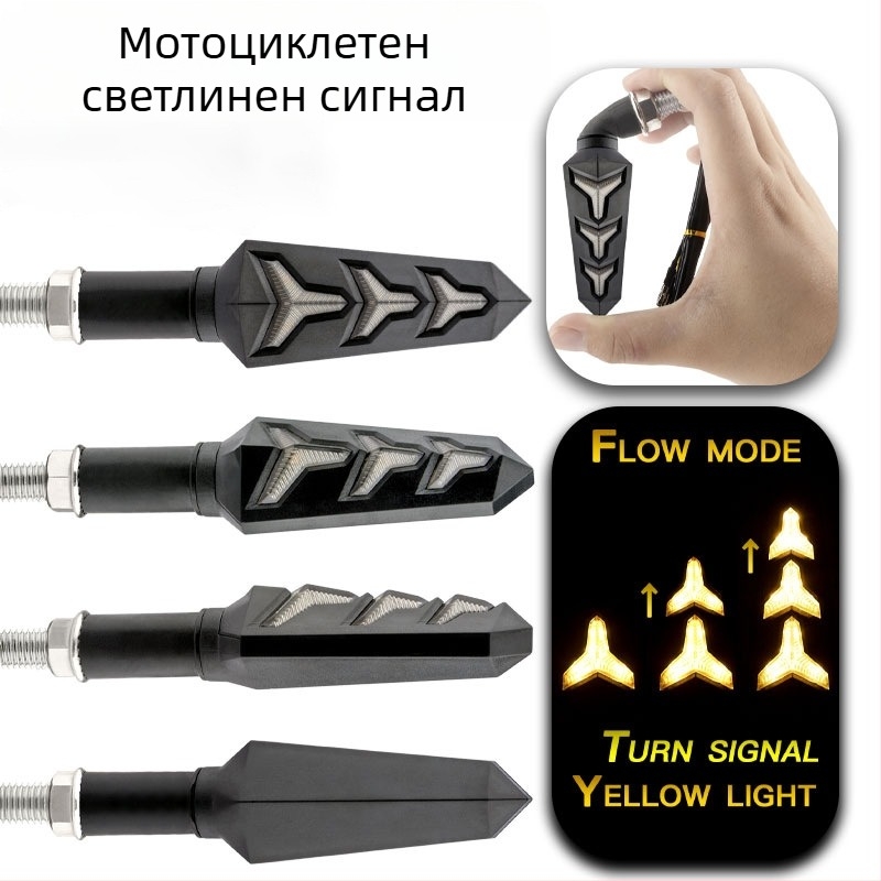 LED лампа във форма на рибена кост за 12V превозни средства, универсална съвместимост, IP67 водоустойчивост, 50 000 часа живот на лампата