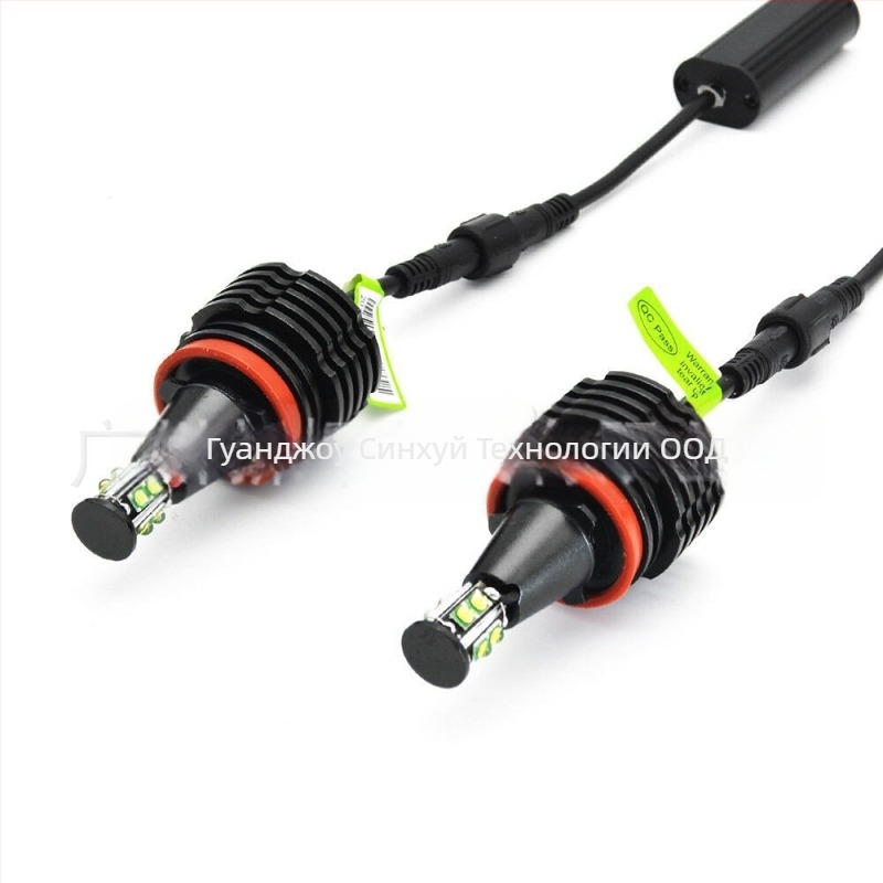 H8 LED ангелски очи фар модул - 80W, 1200 lm, 12V, алуминиево тяло, 8x3030 LED за BMW E91/E92/E93 и X5/X6