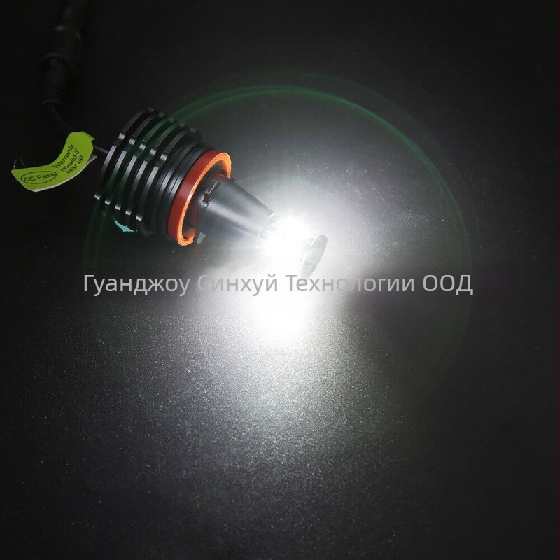 H8 LED ангелски очи фар модул - 80W, 1200 lm, 12V, алуминиево тяло, 8x3030 LED за BMW E91/E92/E93 и X5/X6