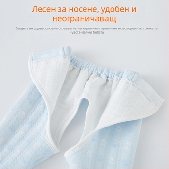 Двухчастков комплект бельо в стил кимоно за новородени и бебета – есенно-зимен сезон, 100% памук