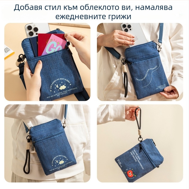 Калъф за паспорт (платно; цип; джоб за документ; вертикална квадратна форма; унисекс)