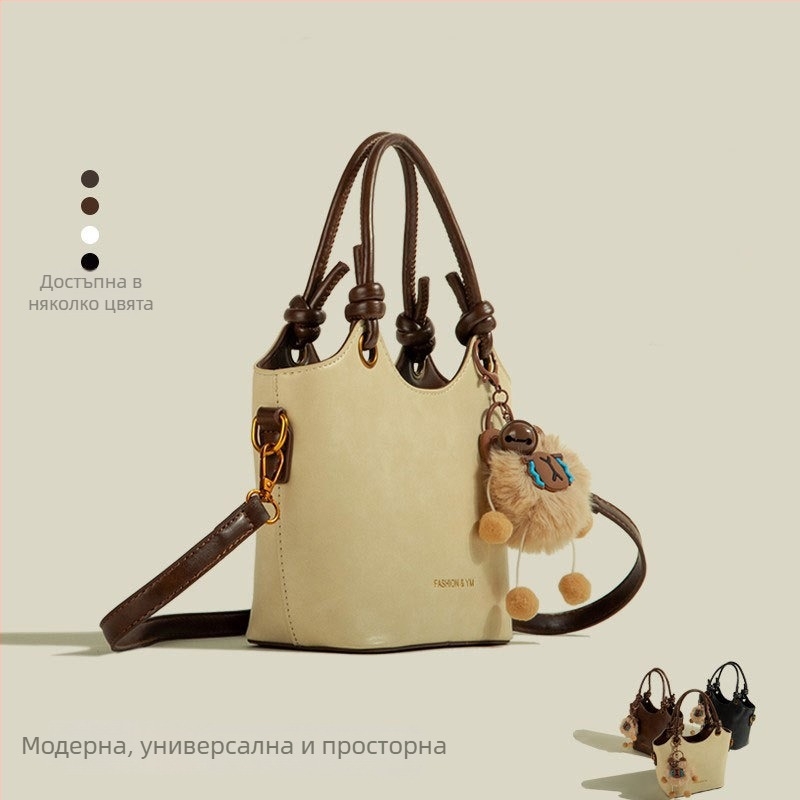 PU кожена Tote торба, голям капацитет, хоризонтална квадратна форма, цип, полиестрова подплата, 3D структура