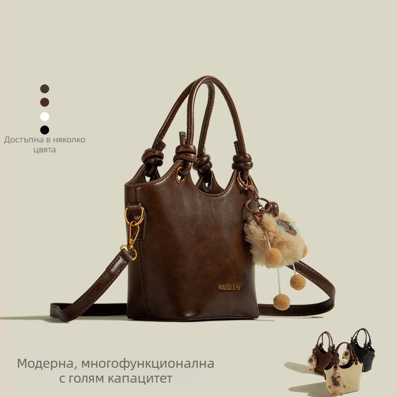 PU кожена Tote торба, голям капацитет, хоризонтална квадратна форма, цип, полиестрова подплата, 3D структура