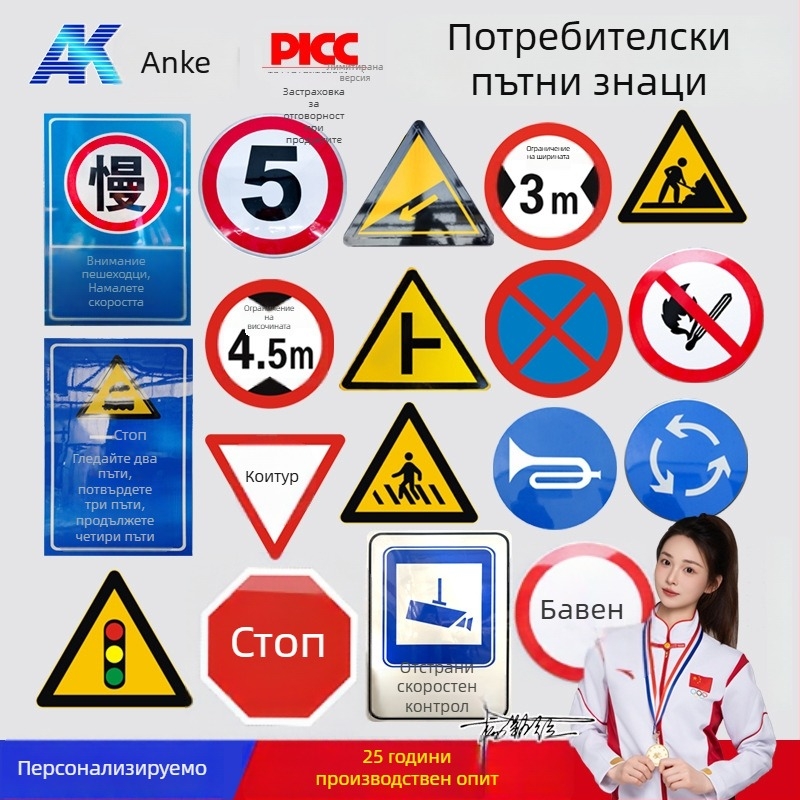 Сигнал за ограничение на скоростта – Anke, серия пътни знаци