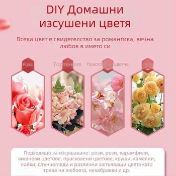 Силикагел за сушене на цветя в пакет за DIY сушени цветя (Марка: Changquan; Функция: Сушене и обезвлажняване; Тегло: 1 кг; Опаковка: торба; Разположение: хоризонтално)