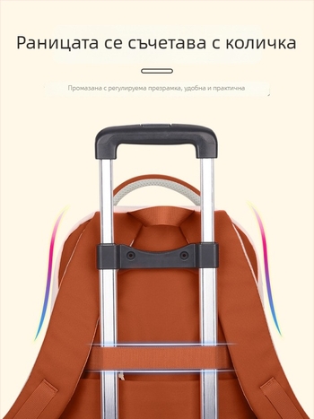 Ранец за училище Sesame Baby – лек найлонов ранец с дишаща, водоустойчива и издръжлива конструкция, защита на гръб и презрамки с въздушна подложка