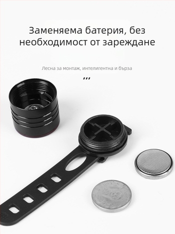 Задно светло за велосипед с дълъг живот на батерията – идеално за нощно каране, висока яркост за планински и шосейни велосипеди, предупредителен сигнал