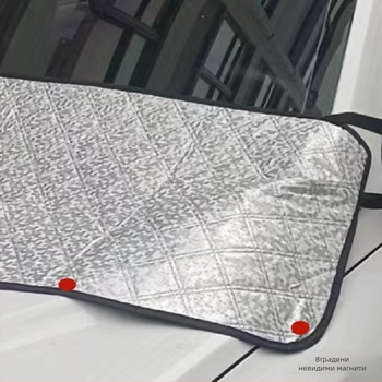 Che zhiqian Защитник от листа за предното стъкло на колата — алуминиево фолио, snap-in монтаж, универсална съвместимост, за областта на предните чистачки