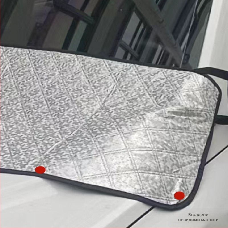 Che zhiqian Защитник от листа за предното стъкло на колата — алуминиево фолио, snap-in монтаж, универсална съвместимост, за областта на предните чистачки