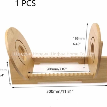 Дървен CD рафт за винилови плочи — настолен държач, масивно дърво, модел 32, 865