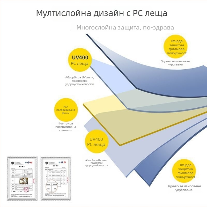Автомобилни слънцезащитни очила с антиблясък и нощно виждане, ABS акрил, телескопична инсталация, възможност за лого, общи модели, предна част