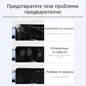 Защитно стъкло за централния дисплей на Tesla Model 3/Y/YL и защита за задния екран — 1-годишна гаранция