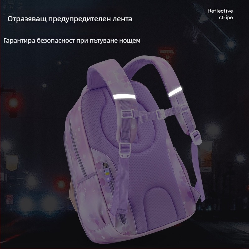 Училищна раница за класове 3–4: лека, с голям капацитет, водоустойчива, защита на гръбнака, презрамки с въздушна възглавница