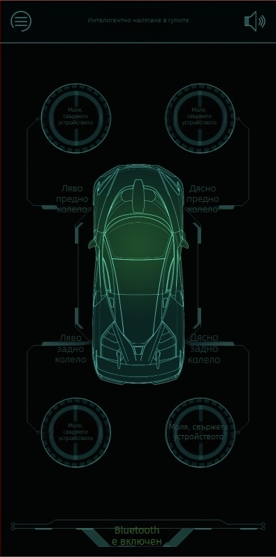 Bluetooth монитор на налягането в гумите за мотоциклети и автомобили, модел M-05, цифров дисплей, диапазон 0-13 bar, висока точност