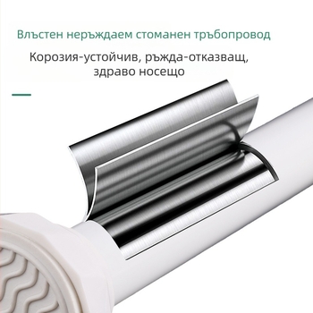 Телескопична пръчка за сушене на дрехи от неръждаема стомана, без пробиване, за балкон, модерен минималистичен дизайн, ODM/Shuntiancai, 2024 г.